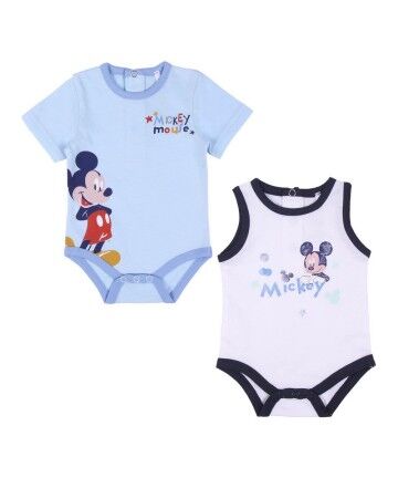 Body Mickey Mouse 2 Unità Azzurro