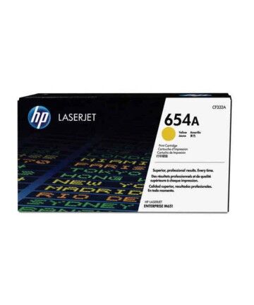 Toner Originale HP 654A Giallo