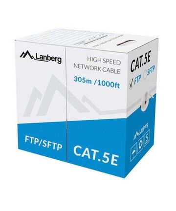 Cavo Ethernet LAN Lanberg Grigio 305 m