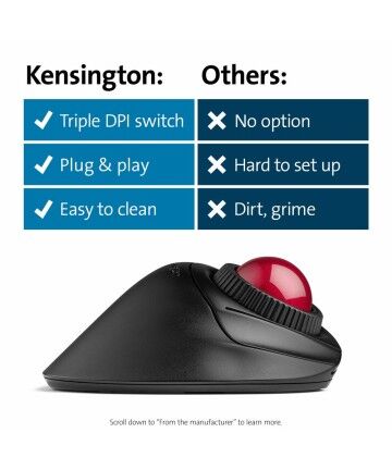 Mouse senza Fili Kensington K72363WW             Nero