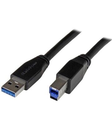 Cavo USB A con USB B Startech USB3SAB5M            Nero