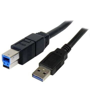 Cavo USB A con USB B Startech USB3SAB3MBK          Nero