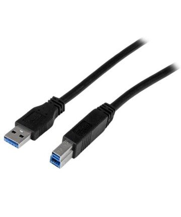 Cavo USB A con USB B Startech USB3CAB1M            Nero