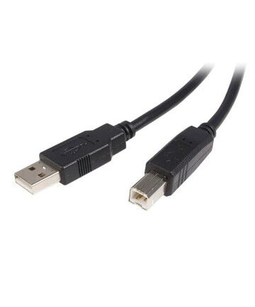 Cavo USB A con USB B Startech USB2HAB2M            Nero