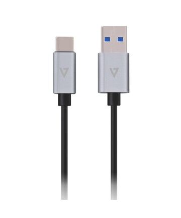 Cavo USB A con USB C V7 V7U3.1C-1M-ALUGR-1EC Alluminio