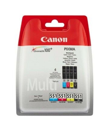 Cartuccia ad Inchiostro Originale Canon CLI-551 MULTIPACK