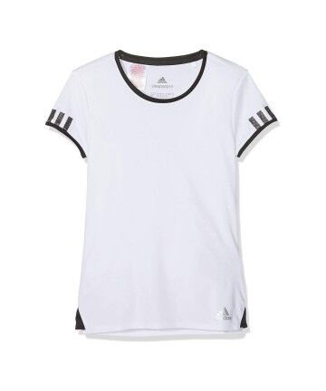 Maglia a Maniche Corte per Bambini Adidas CLUB TEE DU2464 Bianco Poliestere