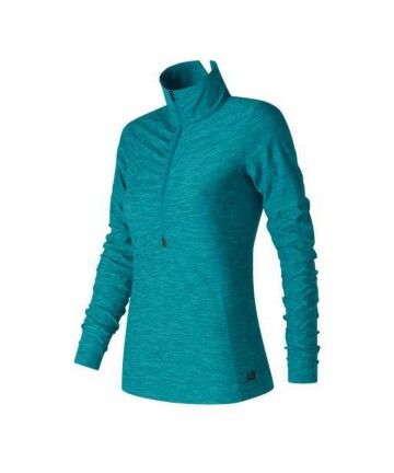 Maglia a Maniche Lunghe New Balance WT71102  Verde