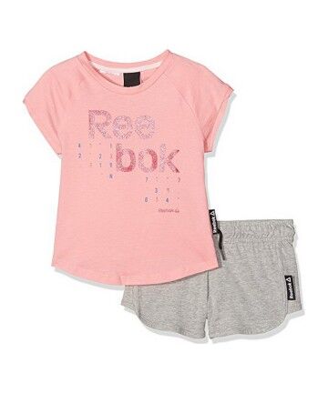 Completo Sportivo per Bambini Reebok G ES SS BK4374 Rosa