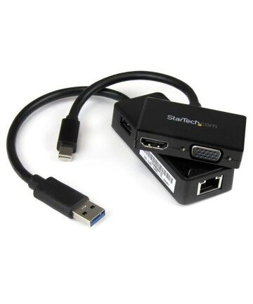 Adattatore Startech MSTS3MDPUGBK         HDMI VGA Mini DisplayPort USB 3.0