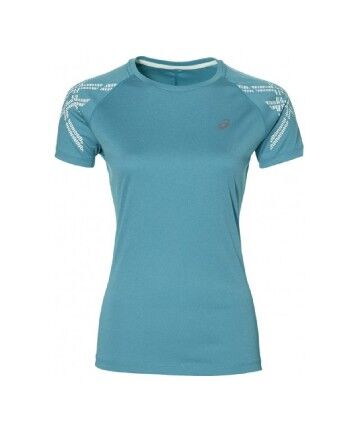 Maglia a Maniche Corte Donna Asics  Stripe SS Top 141224 8057 Azzurro