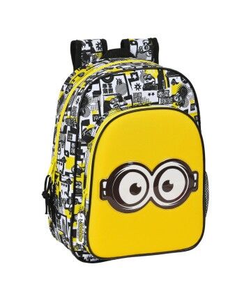 Zaino per Bambini Minions Giallo Bianco Nero