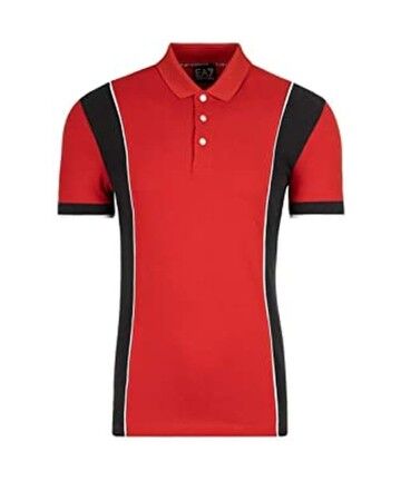 Polo a Maniche Corte Uomo Armani Jeans 3GPF81 PJ61Z C1450 Rosso Cotone (M)