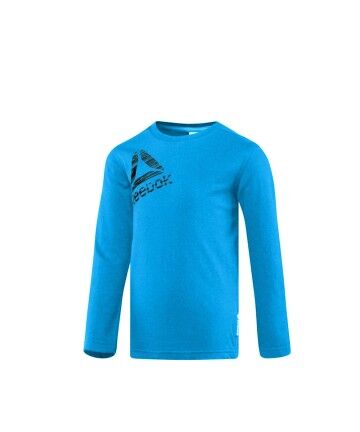 Maglia a Maniche Lunghe per Bambini Baby Reebok B ES LS TEE BQ5140  Azzurro