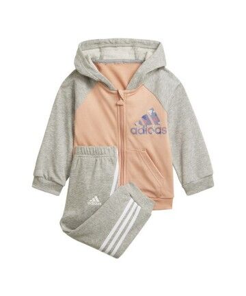 Tuta da Bambini Adidas Full-Zip Blush Salmone