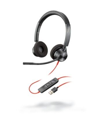 Auricolari con Microfono Poly BW3320-M USB A Nero