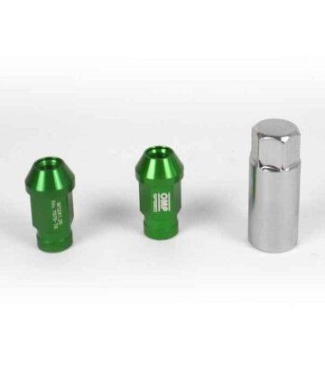 Set Dadi OMP 7075 40 mm M14 x 1,50 20 uds Verde