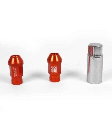 Set Dadi OMP 7075 40 mm M14 x 1,50 20 uds Arancio