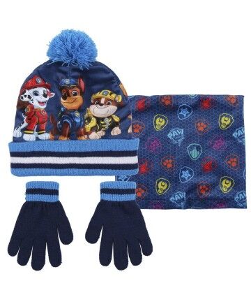 Cappello, Guanti e Scaldacollo The Paw Patrol Azzurro