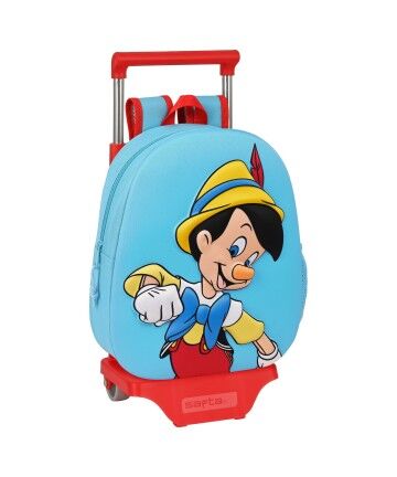 Trolley per la Scuola Disney Rosso Azzurro Chiaro (28 x 10 x 67 cm)