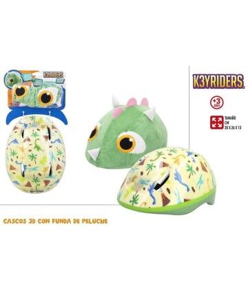 Casco Dino 3D Peluche (20x13x40 cm)