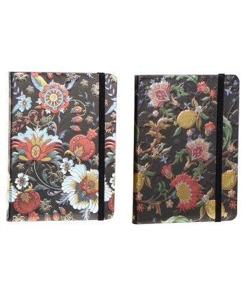 Agenda DKD Home Decor Nero (12.5 x 1 x 18 cm) (2 pcs)