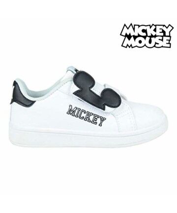 Scarpe da Tennis Casual Bambino Mickey Mouse Bianco