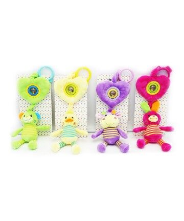 Peluche DKD Home Decor Giallo Verde Poliestere animali (4 pcs) (5 x 5 x 35 cm)