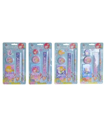 Set di Cancelleria DKD Home Decor Sirena (4 pcs) (12.5 x 12.5 x 22.5 cm)