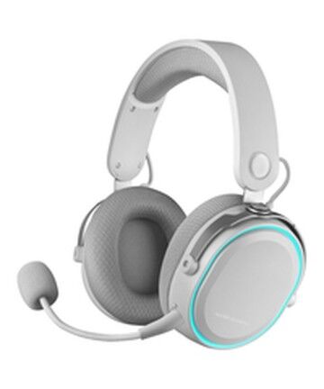 Auricolari con Microfono Mars Gaming MHWW Auriculares Inalámbricos 7.1 + Micrófono Extraíble Blanco