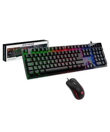 Tastiera e Mouse Gaming Blackfire BFX-250 LED Nero