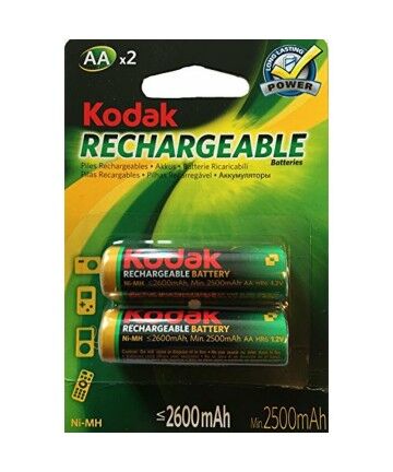 Batterie Ricaricabile LR6 Kodak NI-MH 2600 mAh (2 pcs)