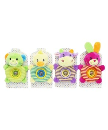 Peluche con Sonagli DKD Home Decor Poliestere Verde Giallo animali (15 x 5 x 15 cm) (4 pcs)