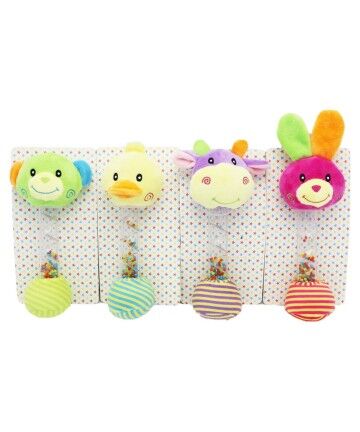 Peluche con Sonagli DKD Home Decor animali (4 pcs)