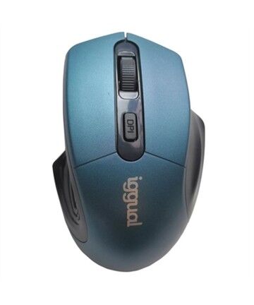 Mouse iggual ERGONOMIC-L 1600 dpi Azzurro