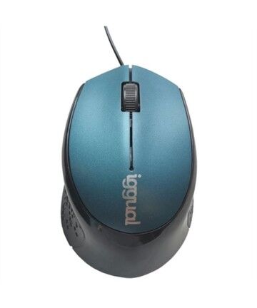 Mouse iggual COM-ERGONOMIC-R 800 dpi Azzurro