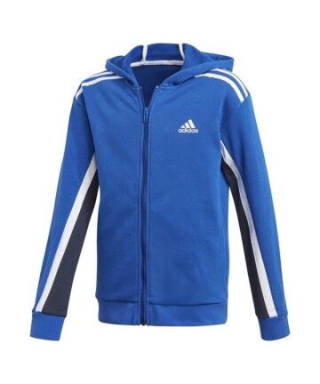 Felpa con Cappuccio Bambino Adidas B BOLD FZ HD Azzurro Per bambini