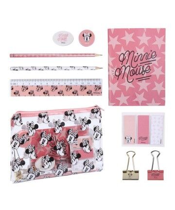 Set di Cancelleria Minnie Mouse Rosa (12 pcs)