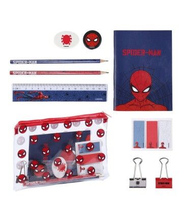 Set di Cancelleria Spiderman Blu scuro (12 pcs)