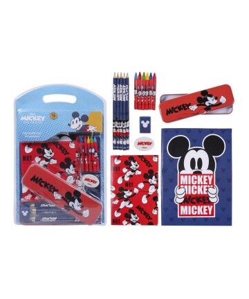 Set di Cancelleria Mickey Mouse Azzurro (16 pcs)