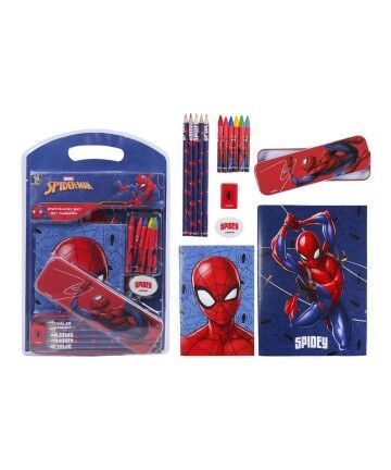 Set di Cancelleria Spiderman Rosso (16 pcs)