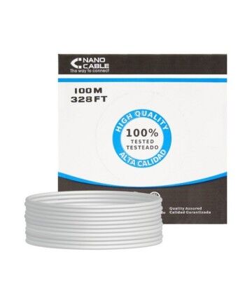 Cavo RJ45 Categoria 5e UTP NANOCABLE 10.20.0302-FLEX Grigio (100 M)