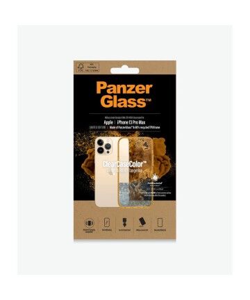 Custodia per Cellulare Panzer Glass Tangerine IPHONE 13 PRO MAX Dorato Trasparente