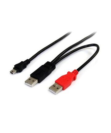 Cavo USB 2.0 A con Mini USB B Startech USB2HABMY6           Rosso Nero