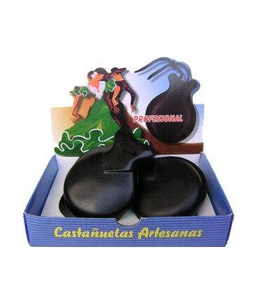 Castagnette CASTAÑUELAS-BLK Nero (9 x 7 cm)