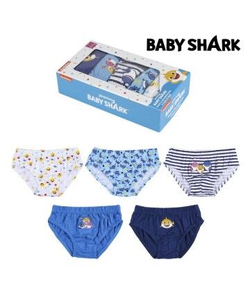 Pacco di Slip da Uomo Baby Shark Bimbo Multicolore (5 uds)