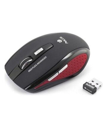 Mouse Ottico Wireless NGS Flea Advanced 800/1600 dpi Nero Rosso