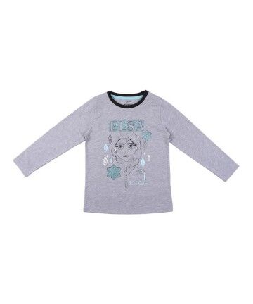 Maglia a Maniche Lunghe per Bambini Frozen Grigio