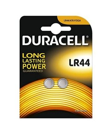 Batterie a Bottone Alcaline DURACELL DRBLR442 LR44 1.5V (2 pcs) (LR44)