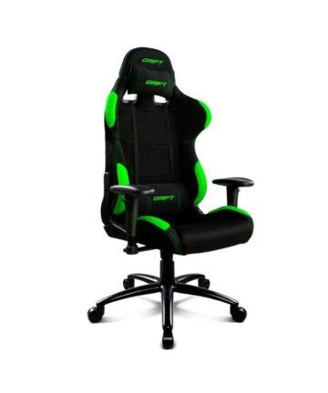 Sedia Gaming DRIFT DR100BG 90-160º Spumă Stoffa Verde Nero